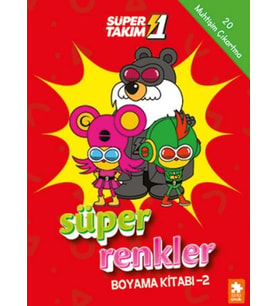 Süper 1 Takım Süper Renkler Boyama Kitabı - 2
