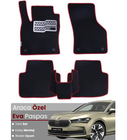 Skoda Super B (2024-2025) Uyumlu EVA Paspas Tam Set–Araca Özel,Su Geçirmez,Hızlı Montaj