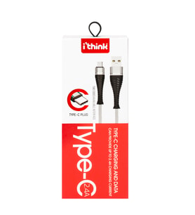 İTHİNK GOLD ÖRGÜLÜ KABLO TYPE-C K60C (Beyaz)