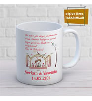 Kişiye Özel İsim Yazılabilir Sevgi Temalı Kupa Bardak