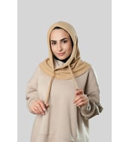 Bej Bağcıklı Peluş Salaş Balaklava Boyunluklu Bere Jakar Düz 2328_12