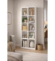 Alesta Life 10 Gözlü/Raflı Kitaplık (Beyaz)