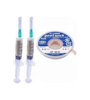 3015 Flux Lehim Toplama Temizleme Fırçası ve Sökme Teli 1.5 MM 2'li