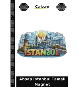 #Magnet Hediyelik Dekoratif Buzdolabı Hatıra Katmanlı Boyutlu Şehir Ahşap İstanbul Temalı Magnet