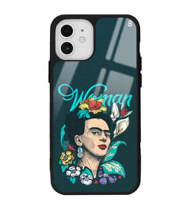 iPhone 12 Pro Women Frida Kahlo Tasarımlı Glossy Telefon Kılıfı