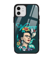 iPhone 12 Pro Women Frida Kahlo Tasarımlı Glossy Telefon Kılıfı