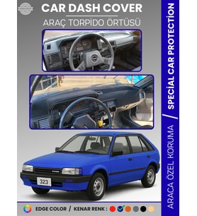 MAZDA 323 BF (1985-1989) Torpido Örtüsü Panel Koruma Torpido Koruma Tam Uyum Çatlamayı Önler Kaymaz