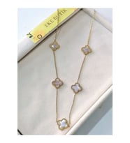 ÇELİK SEDEFLİ YONCA KOLYE GOLD FMACCESORİES