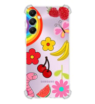 PrintiFy Samsung Galaxy A05S Uyumlu Water Color 5 Baskılı Şeffaf Köşe Korumalı Antişok Kılıf