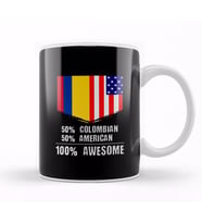 50% Congolese 50% American %100 Awesome Immigrant Kupa Bardak Porselen