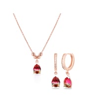 AZURİS 925 AYAR GÜMÜŞ TURMALİN SET
