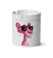 Pink Panther Baskılı Porselen Küllük Makinede Yıkanabilir