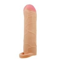OdinsShop 2,5 cm Dolgulu Premium Ten Rengi Silikon Penis Kılıfı