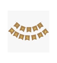 Kraft Gold Iyi Ki Doğdun Yaldızlı Banner