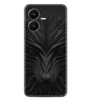Vivo Y22S Kılıf Resimli Desenli Baskılı Silikon Black Fox 1325