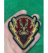 8X7 CM DOKUMA KABARTMA ÇELİK GEYİK APOLET ARMA APLİKE DİKİŞ HOBİ ÇANTA AKSESUARI