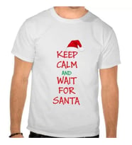 Keep Calm and Wait For Santa (Beyaz)