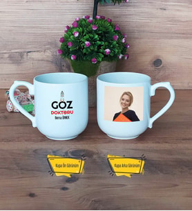 Göz Doktoru Kupa Bardak Oval Fotoğraflı Tıp Bayramı Hediyesi