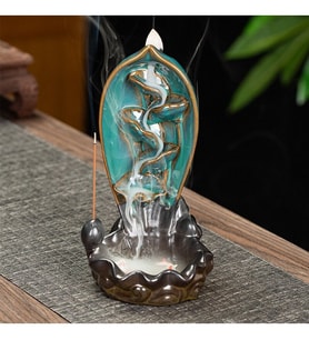 Şelale Tasarımlı Geri Akışlı Tütsülük 22*12*10*cm - Tütsü Hediyeli