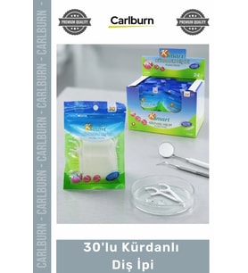 Özel Üretim Hijyenik Ergonomik Tasarım Bakteri Plağı Temizleyici Sağlam 30'lu Kürdanlı Diş İpi