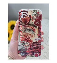 Iphone XS MAX Uyumlu Red Aesthetic Tasarımlı Şeffaf Telefon Kılıfı