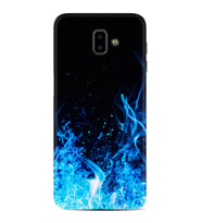 Samsung J6 Plus J7 Prime J7 Pro M20 Kılıf Desenli Silikon Blue Fire 1678