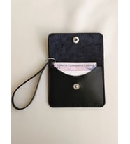 Hakiki Deri Minimal Tasarım Unisex Siyah Kartlık & Cüzdan