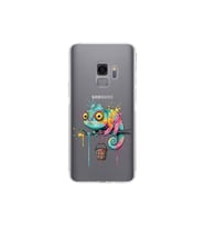 Samsung Galaxy S9 ile Uyumlu Splash Bukalemun Tasarımlı Şeffaf Silikon Kılıf