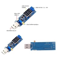 DC-DC USB Giriş:5V Çıkış: 0-27V Dc Boost Stepup Voltaj Yükseltici Modül