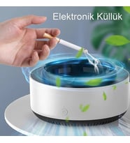 Beyaz Akıllı Küllük, Çok Fonksiyonlu Araba, Ev, Ofis Hava Temizleyici Küllük