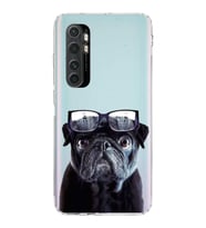 PrintiFy Xiaomi Mi Note 10 Lite ile Uyumlu Köpek 3 Kamera Korumalı Şeffaf Kılıf