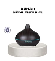 550 ml Ultrasonik Uçucu Yağ Difüzörü 7 Renk LED Işıklı ve Zaman Ayarlı