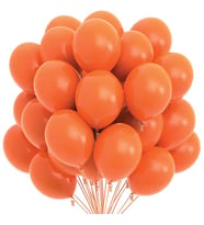 Turuncu Renkli Pastel Balon Doğum Günü Helyumlu 20 adet