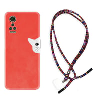 General Mobile GM 21 Pro GM 22 Pro Plus Kılıf Boyun Asklı Rasta Silikon Kedoş 1735