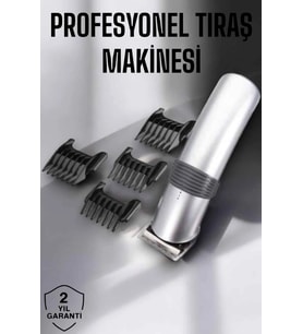 4 Taraklı Taşınabilir Profesyonel Saç Sakal Kesme Tıraş Makinesi