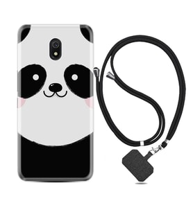 Xiaomi Redmi 8A 8 Pro 9C 9T 10C 11T Pro Kılıf Boyun Askılı Silikon Sevimli Panda 1794