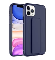 Apple iPhone 11 Pro Kılıf Zore Qstand Katlanabilir Standlı Kılıf (Lacivert)