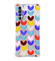 PrintiFy Huawei P Smart 2021 Uyumlu Water Color 1 Baskılı Şeffaf Köşe Korumalı Antişok Kılıf