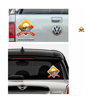 Offroad Adventure Wild Kamp Karavan Sticker 19CM