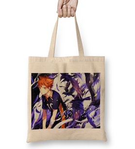 Hinata Shoyo Haikyuu Bez Çanta Uzun Saplı