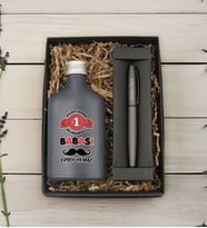 BK Gift Kişiye Özel İsimli Baba Temalı Antrasit Tasarım Cam Şişede Kolonya 200 ml ve Metal Roller Kalem ve Hediye Kutusu-6, Babaya Hediye, Babalar Günü Hediyeleri, Hediyelik Baskılı Kolonya