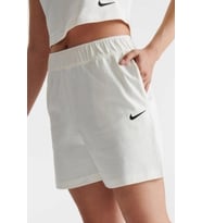 Nike Sportswear Essential Loose Fit Jersey Shorts Bol Kesim Ağır Modal Kadın Şort Beyaz Krem