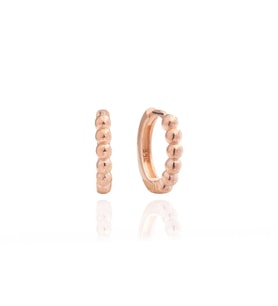 Top Sıralı Halka Küpe Rose