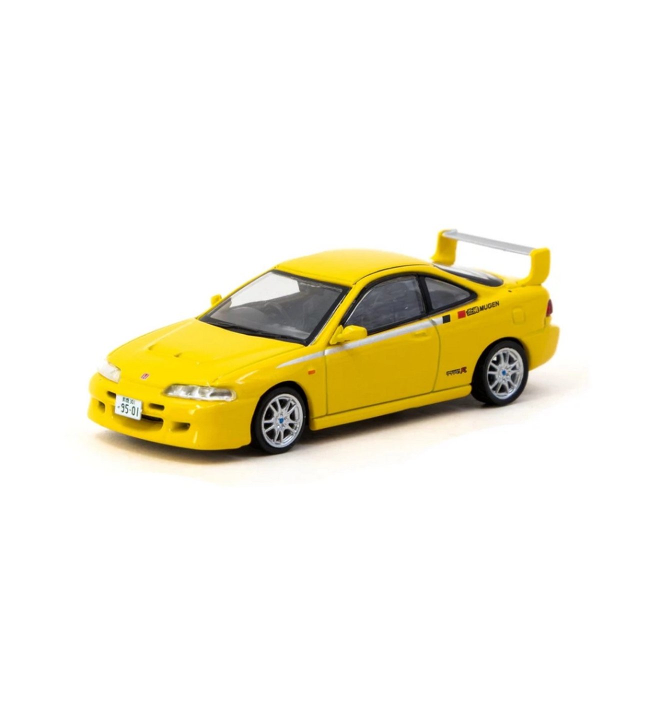 ミニカー Honda Integra Type R MUGEN 1/64 Honda Integra TYPE R DC2 MUGEN Sunlight Yellow