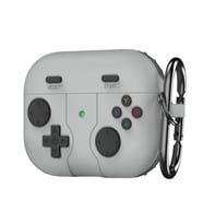 Microsonic AirPods 4 Kılıf Cartoon Figürlü Silikon Retro Gameboy Gri (Gri)