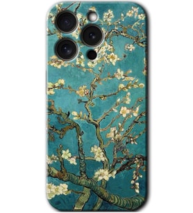 İphone 15 Pro Max Kılıf HD Desen Baskılı Kılıf - Almond Blossom