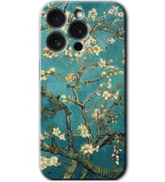 İphone 15 Pro Max Kılıf HD Desen Baskılı Kılıf - Almond Blossom