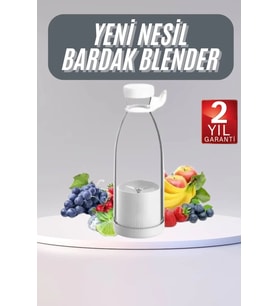 U Geçirmez Kablosuz Şarjlı Dayanıklı Taşınabilir Mini Blender