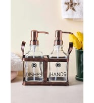 Rame Sıvı Sabunluk Seti - Retro Görünümlü - 2x500 ML (Çok Renkli)
