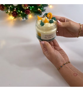 Studio Moon's Vanilya Kokulu Tatlı Korku Balkabağı Mum
